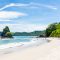 Beautiful white sandy beach in Costa Rica.